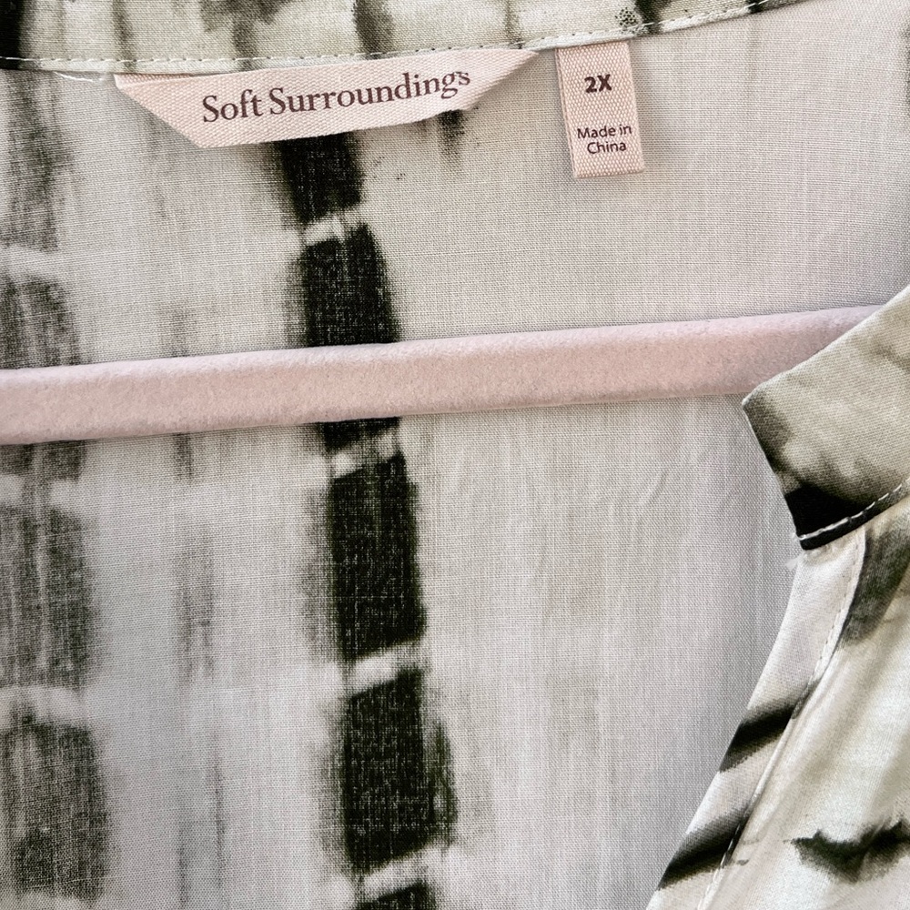 Soft Surroundings Alejandra Tie Dye‎ Maxi Dress 2x - Picture 9 of 10
